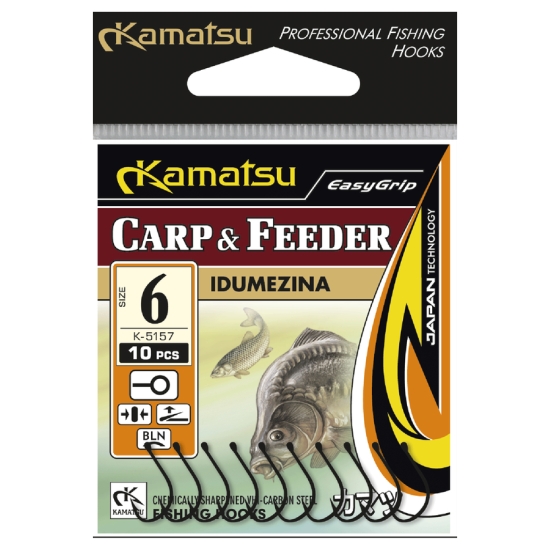 KAMATSU haczyki IDUMEZINA Carp i Feeder #4 10szt